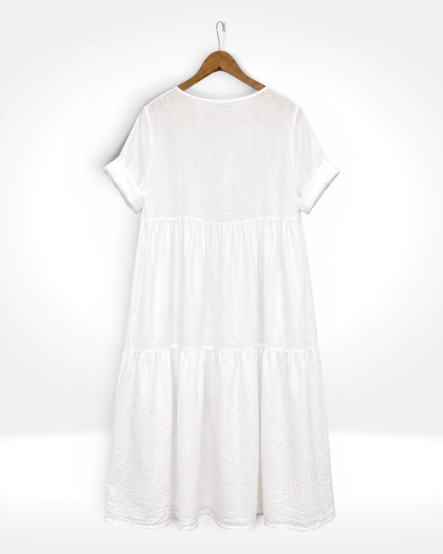 Luna Linen Tiered Maxi Dress