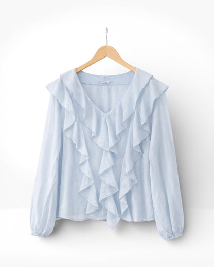 The Cascade Ruffle Blouse