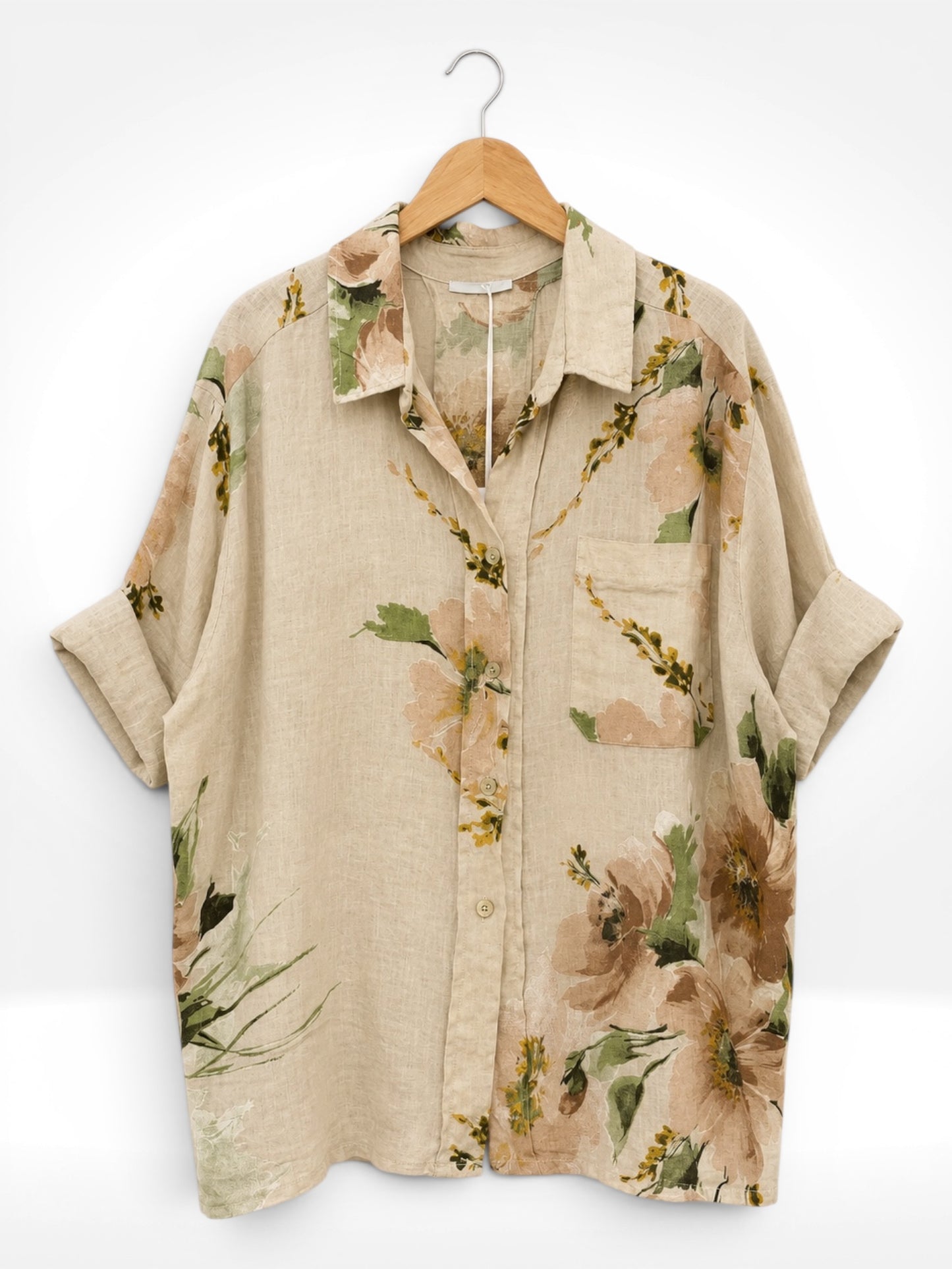 Italian Linen Bloom Shirt