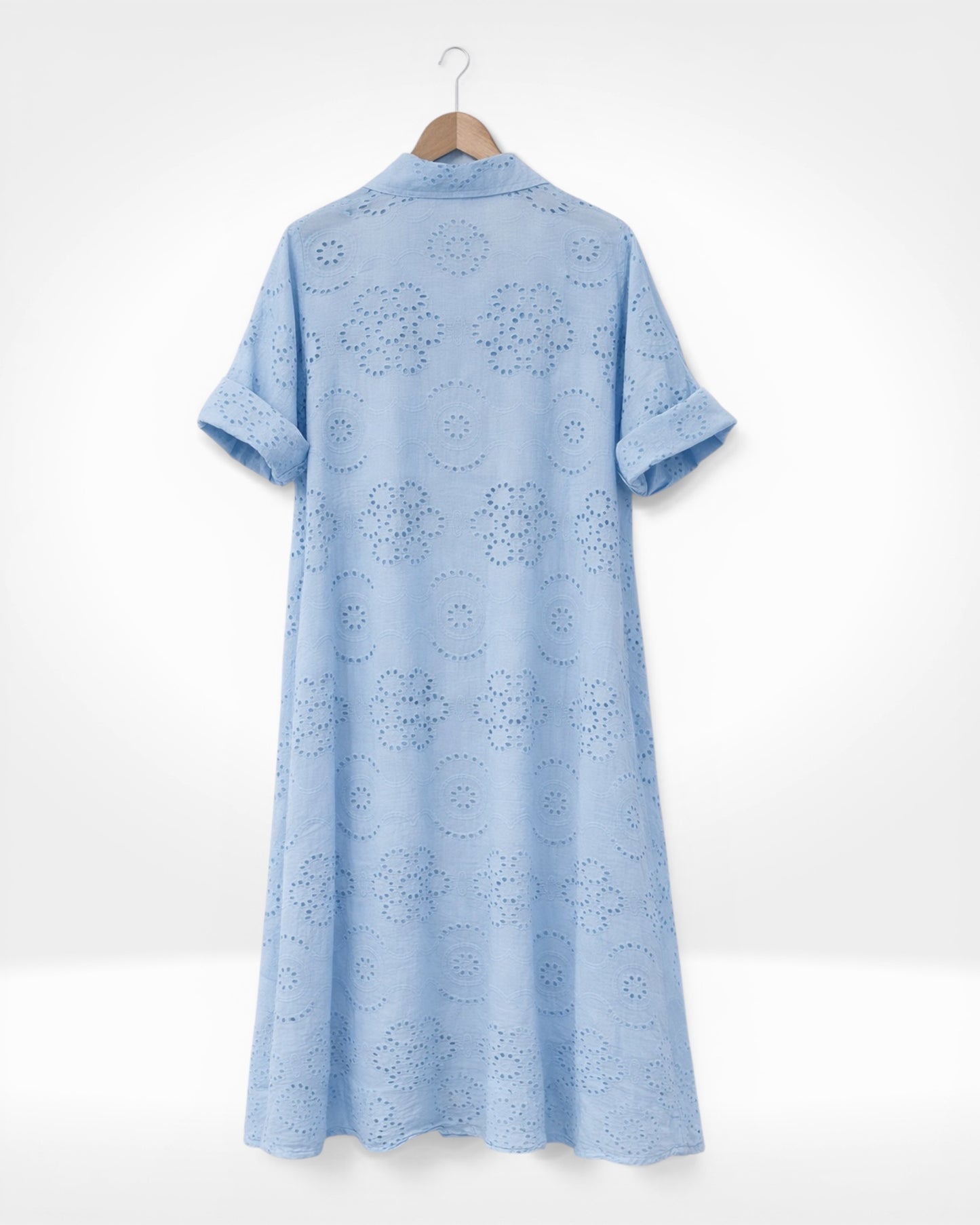 Hemdblusenkleid aus Broderie Anglaise