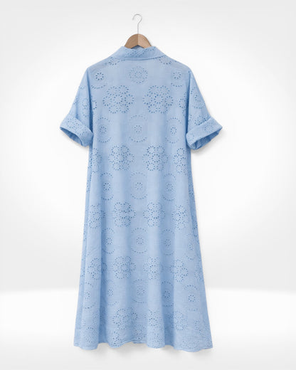 Hemdblusenkleid aus Broderie Anglaise