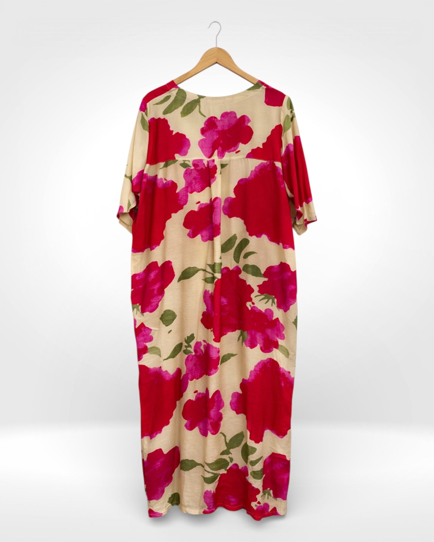 Rose Bloom Midi Dress (Bella Blue)