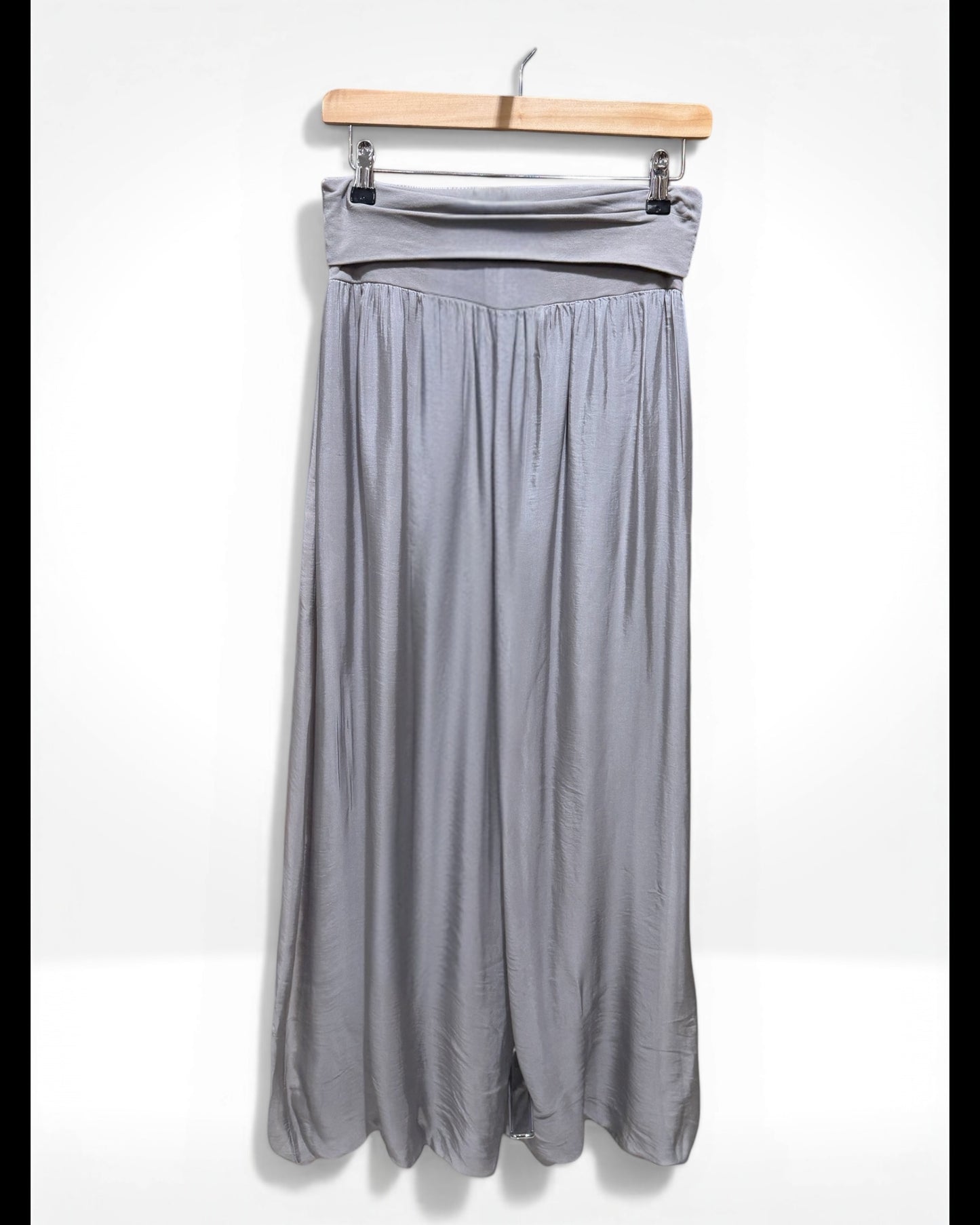 Pantalon large en soie