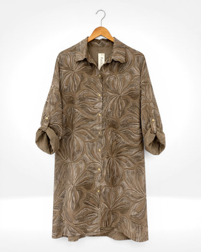 Wild Bloom Linen Shirt
