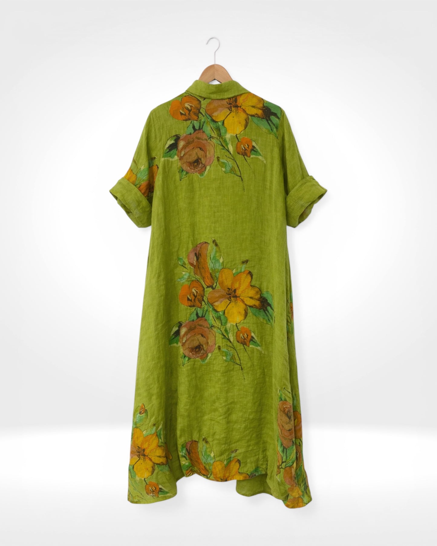 Bloom Linen Shirt Dress