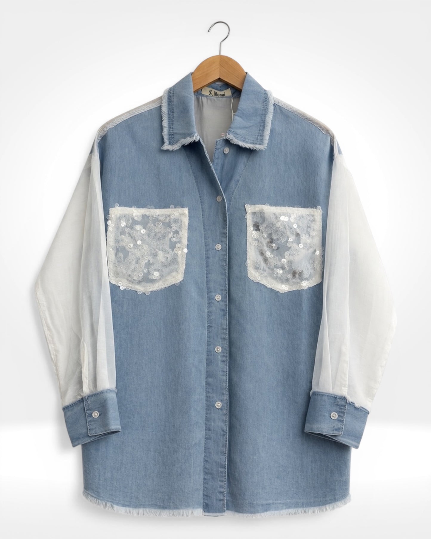 Chemise en chambray Amour Sequin Love
