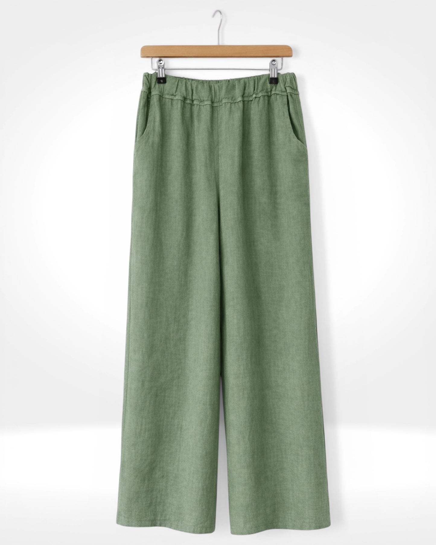 Linen Wide Leg Trousers