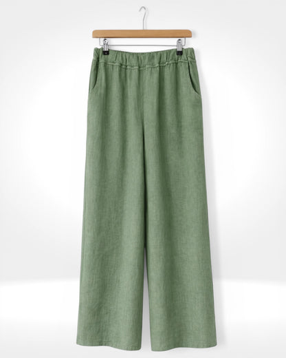 Linen Wide Leg Trousers