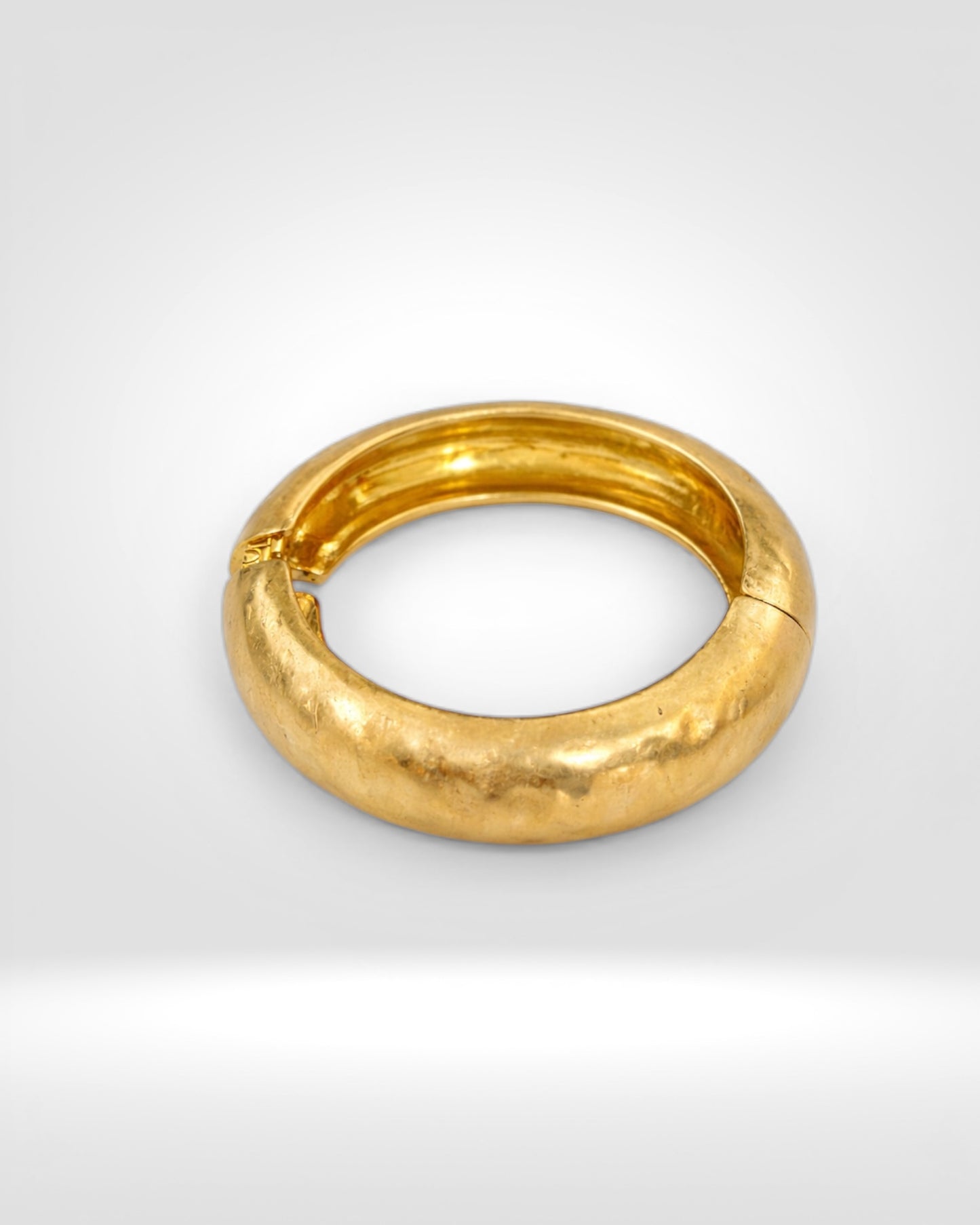 Molten Gold Hinge Bangle