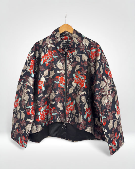 Floral Zip Jacket (Bella Blue)