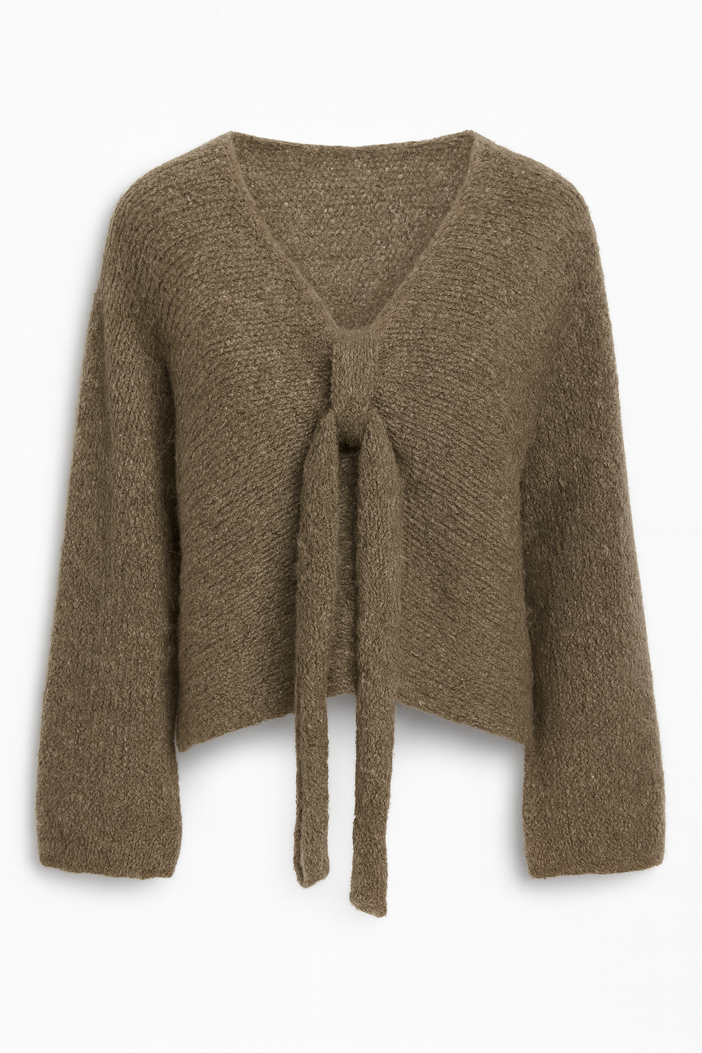 Soft Knit Tie-Front Jumper