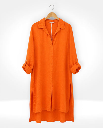 Relaxed Linen Long Shirt/Tunic