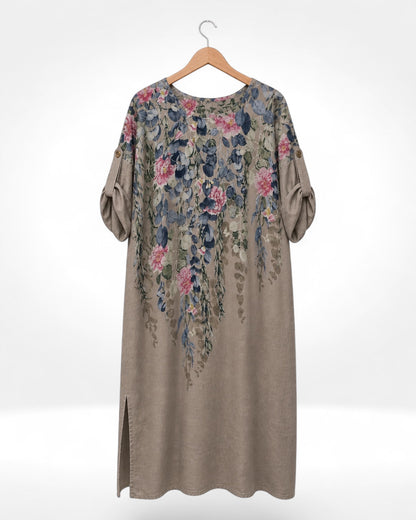 Cascading Bloom Tunic Dress