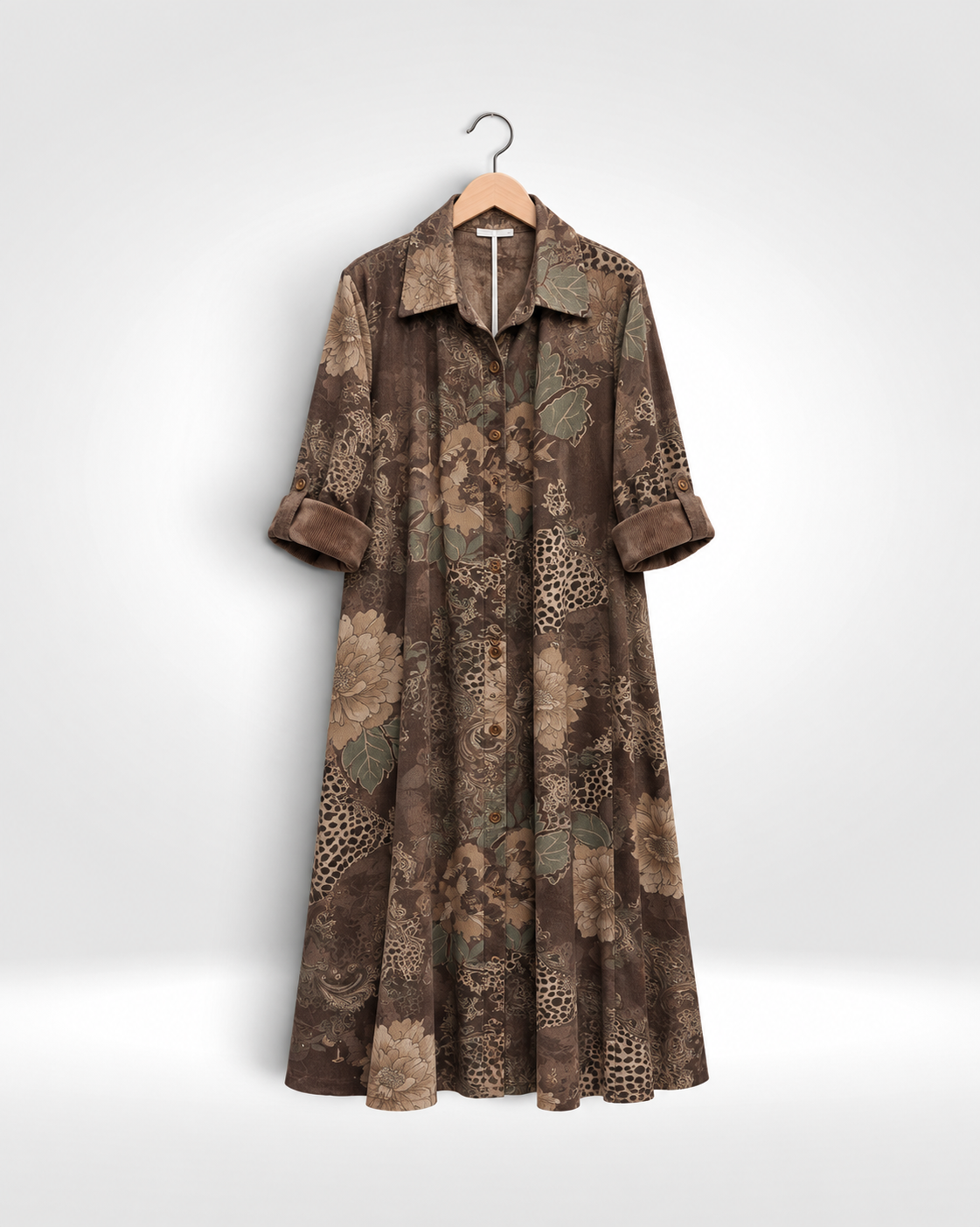 The Verona Cord Shirt Dress