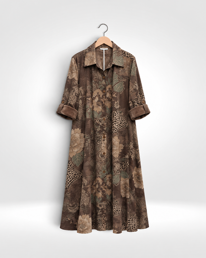 The Verona Cord Shirt Dress