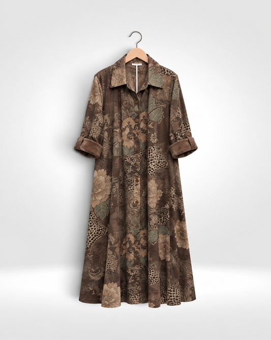The Verona Cord Shirt Dress