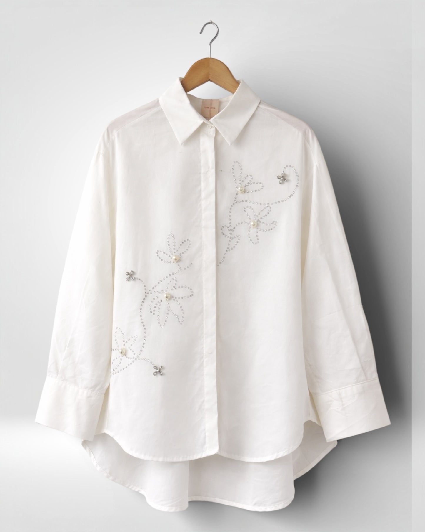 Pearl Diamond Vine Cotton Shirt