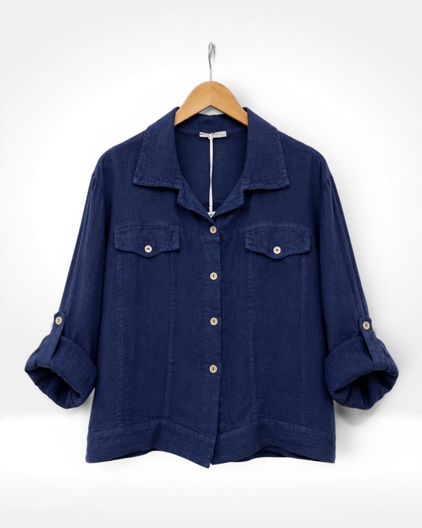 The lightweight Linen Shirt Jacket
