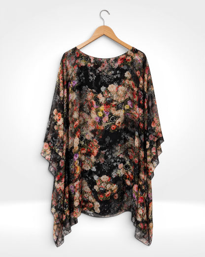 Silk Garden Batwing Long Top