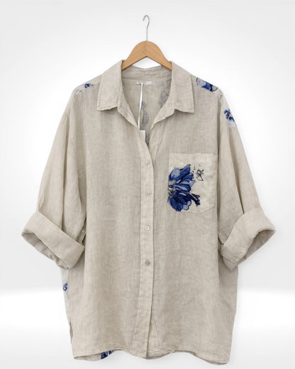 Blossom Breeze Linen Shirt