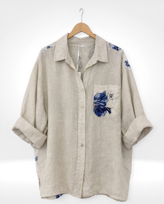 Blossom Breeze Linen Shirt
