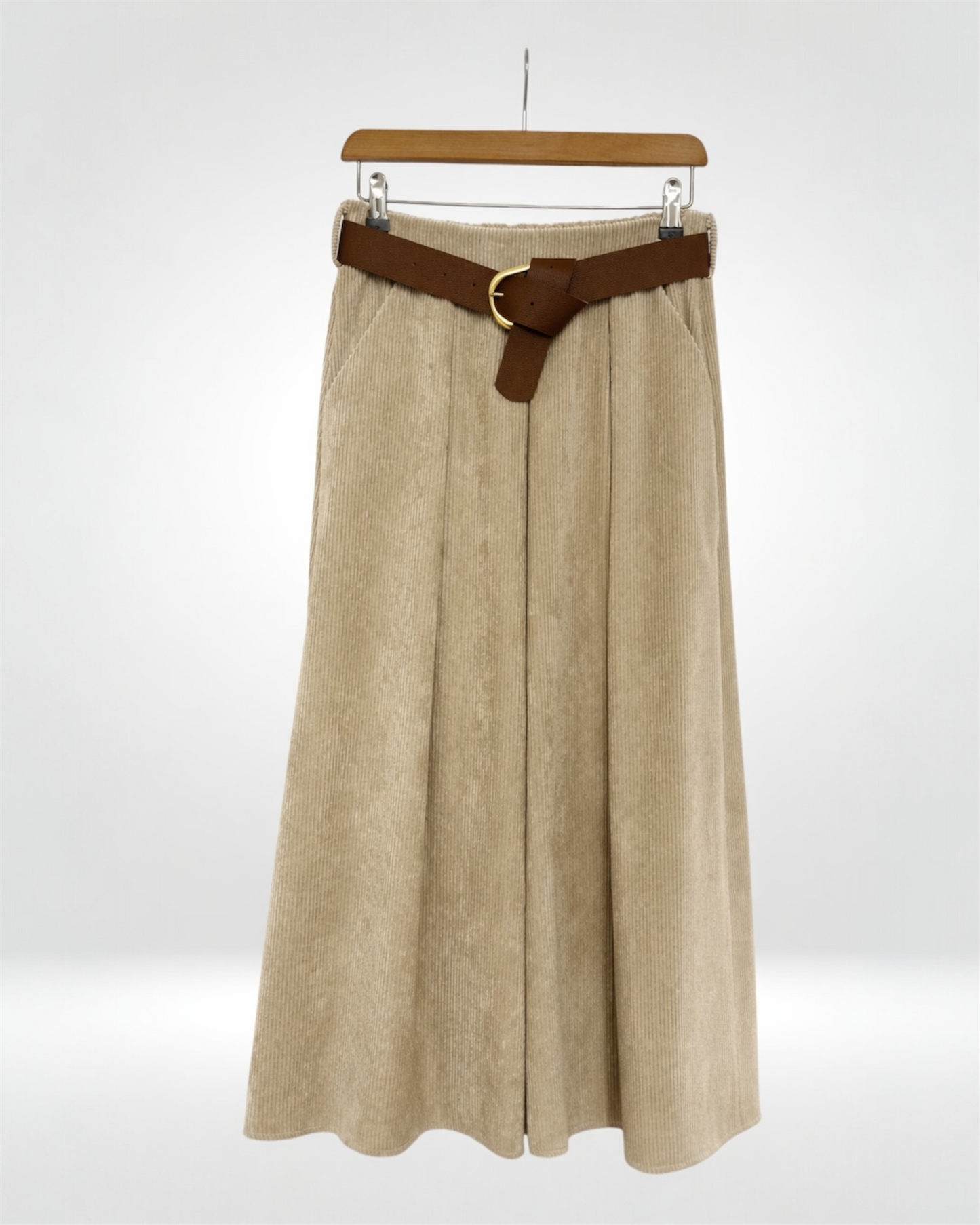 Corduroy Midi Skirt