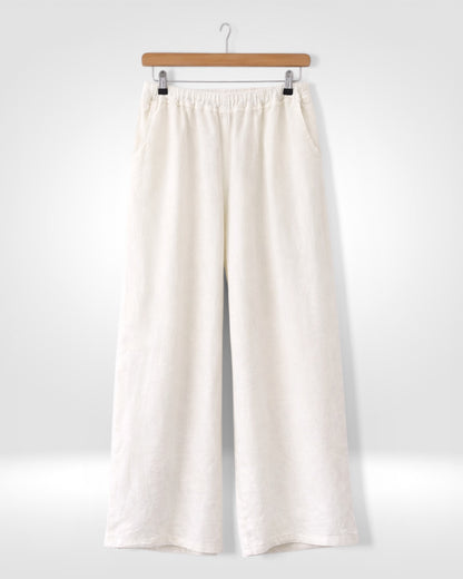 Linen Wide Leg Trousers