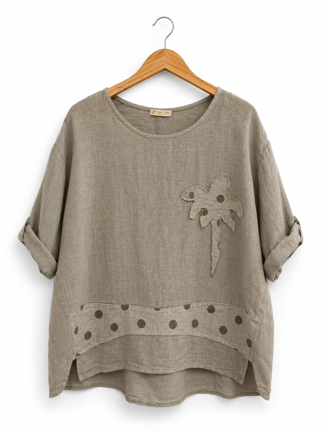 Sorrento Palm Linen Top