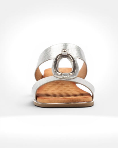 Claudia Silver Sandal