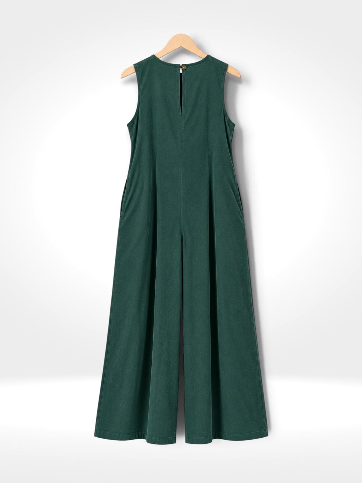 Fine Corduroy Wide-Leg Jumpsuit