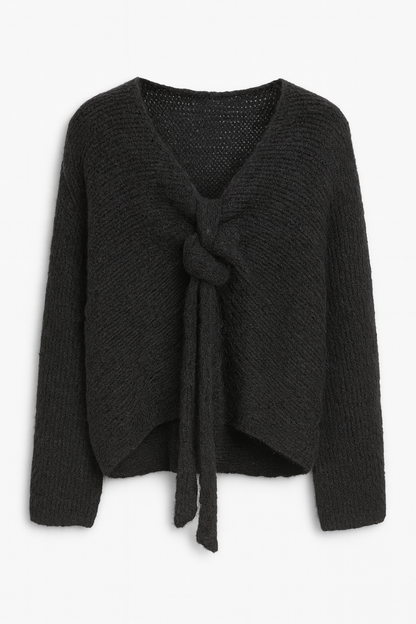Soft Knit Tie-Front Jumper