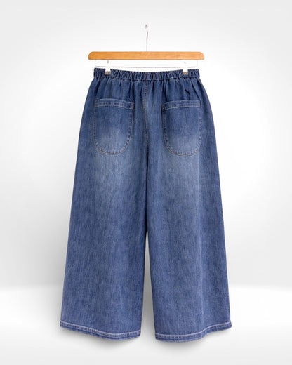 Everyday Ease Denim Culottes (Bella Blue)