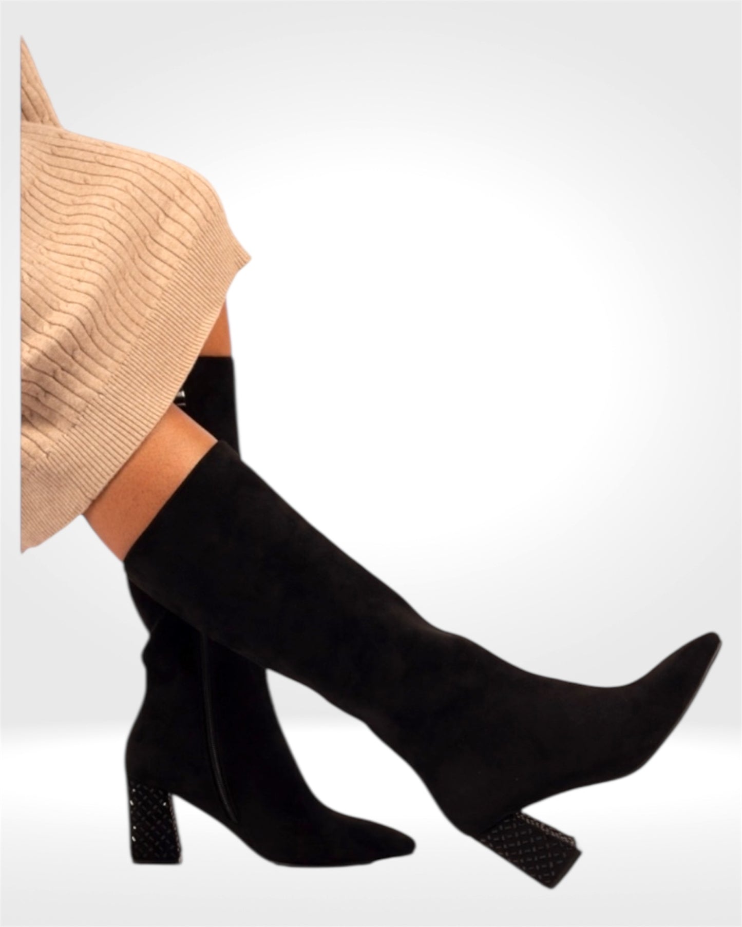 Witham Black Long Boot