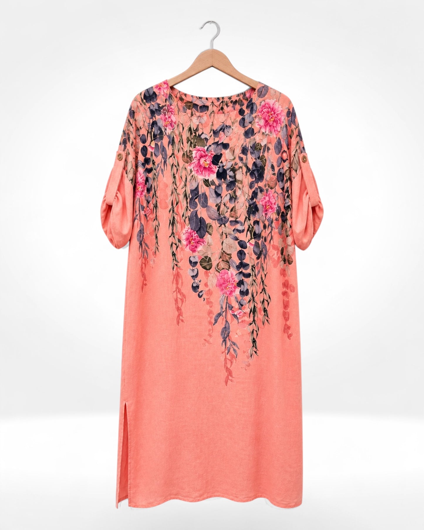 Cascading Bloom Tunic Dress
