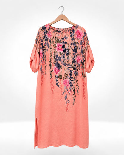 Cascading Bloom Tunic Dress