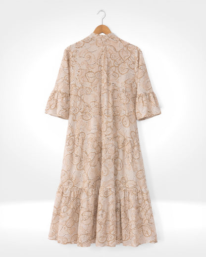 Embroidered Anglaise Tiered Dress