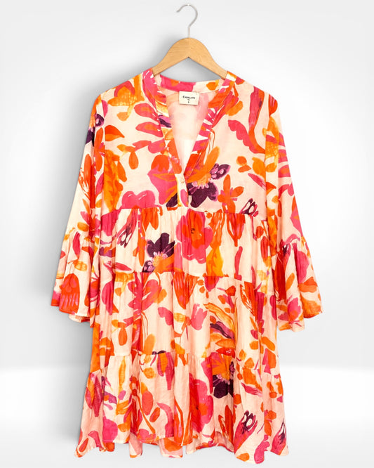 Coral Jardin Mini Dress
