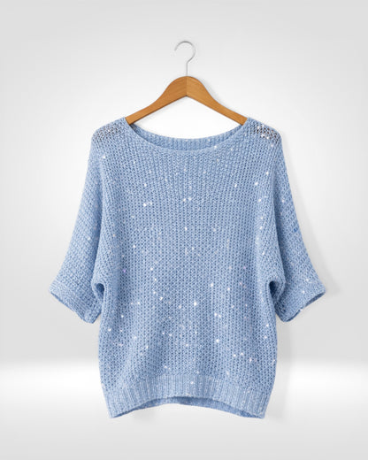 Shimmer Sequin Knit Top