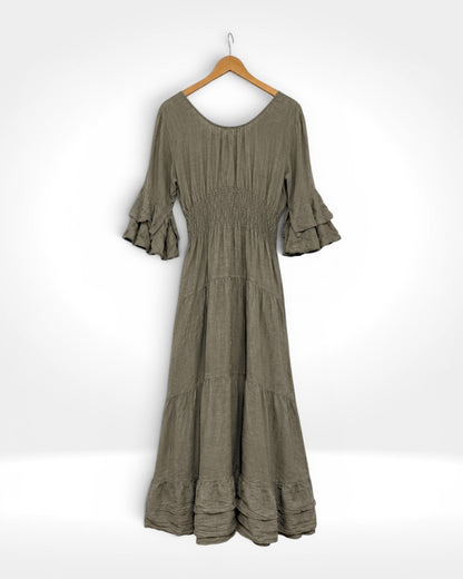 Sienna Linen Maxi Dress