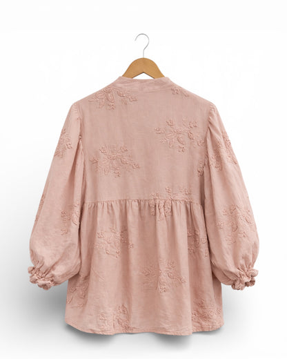 Elara Cotton Embroidered Blouse