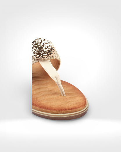 Fiona White Sandal