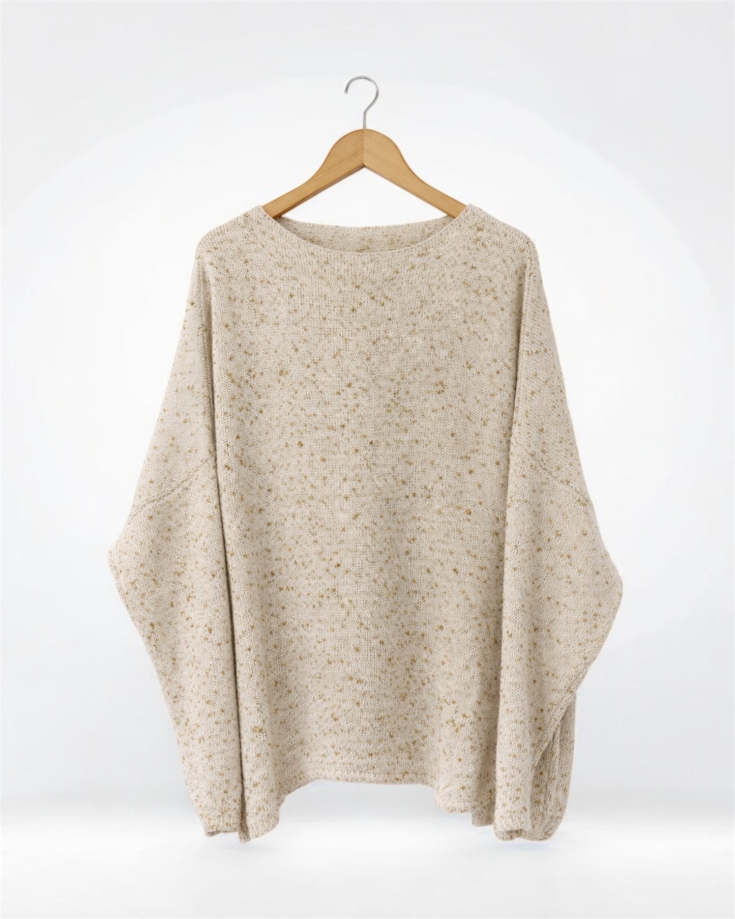 Golden Fleck Fine Knit Jumper