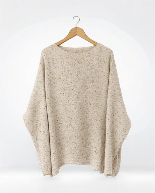 Golden Fleck Fine Knit Jumper