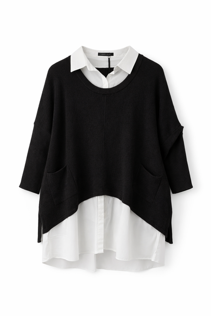 Two-Look One-Piece Knit