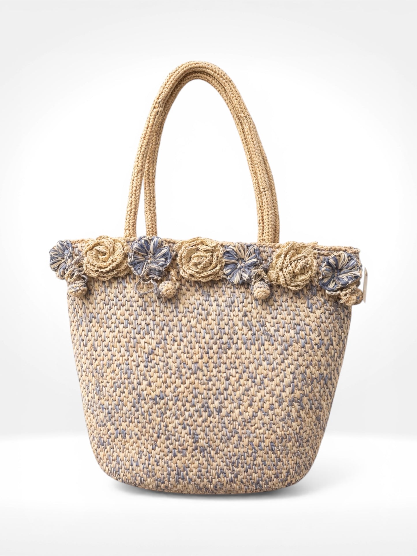 Rosette Woven Tote