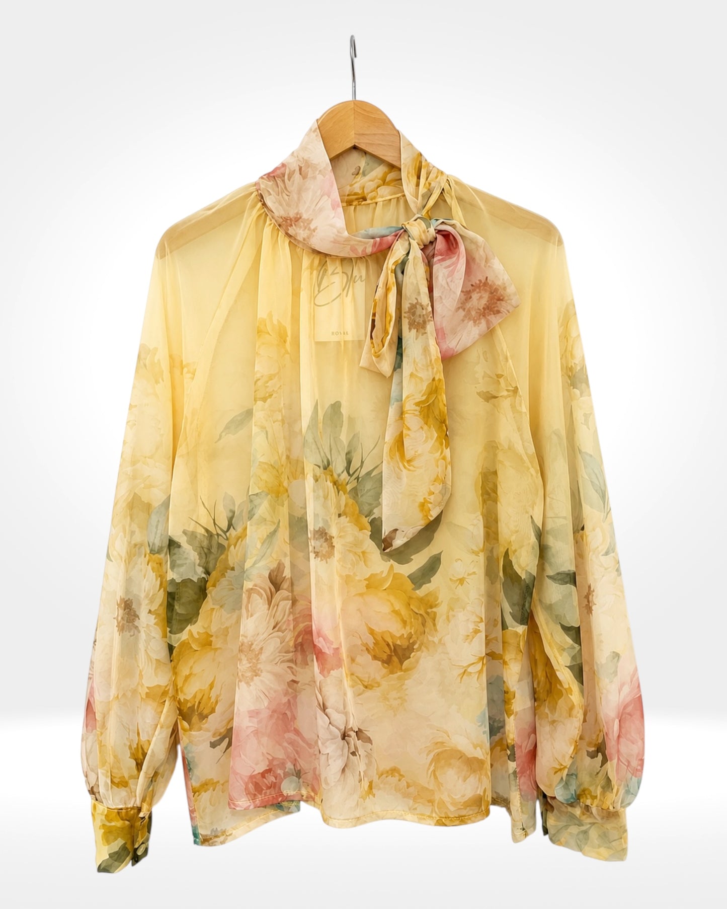 Whisper Bloom Sheer Blouse