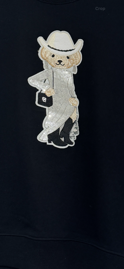 Disco Cowgirl Bear Sweatshirt 🐻