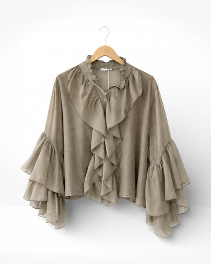 The Ruffle Chiffon Blouse