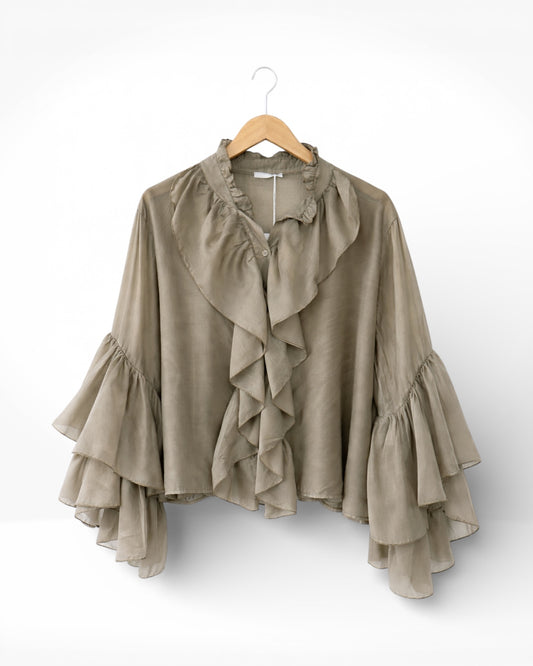 The Ruffle Chiffon Blouse
