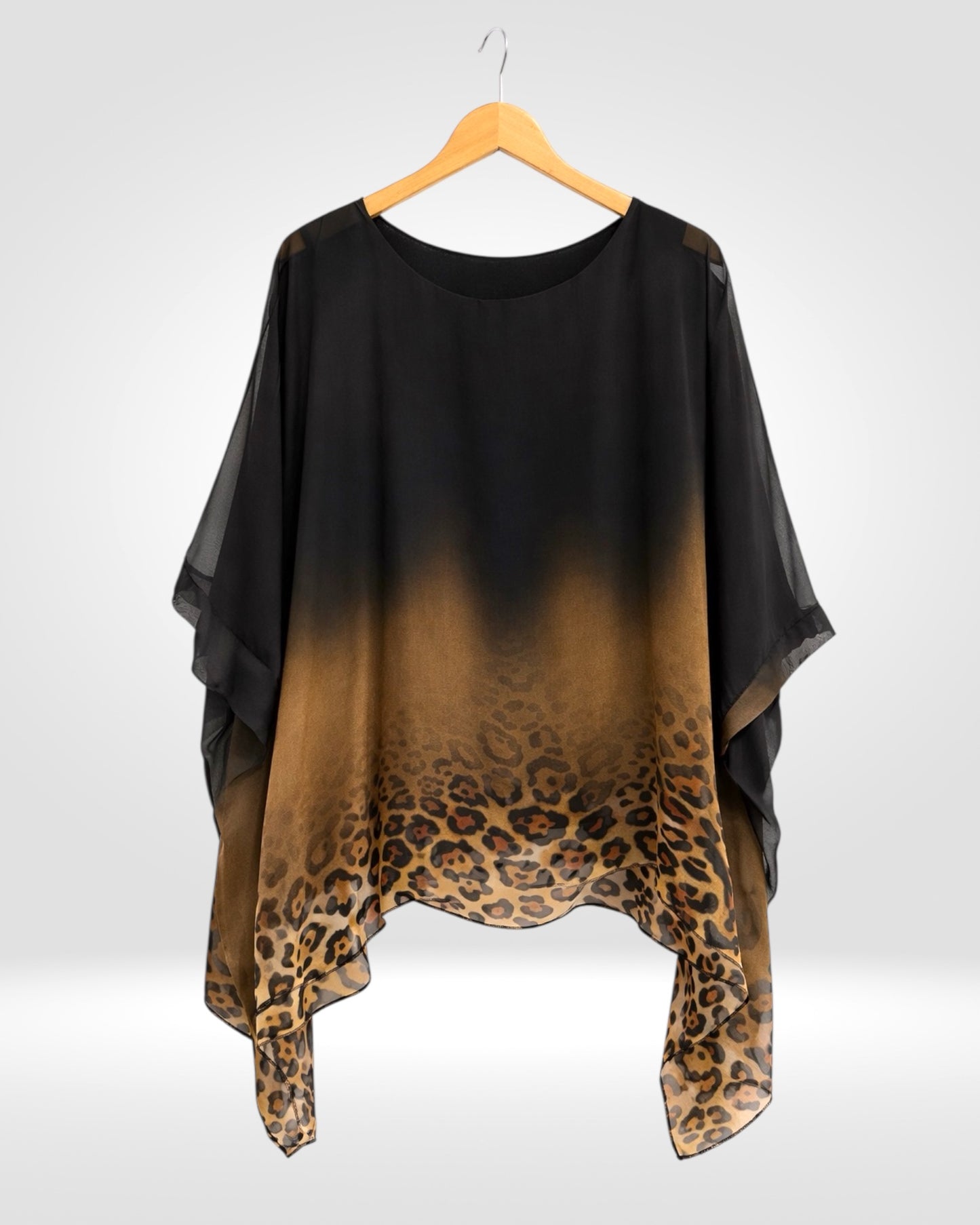 Silk Ombré Animal Top